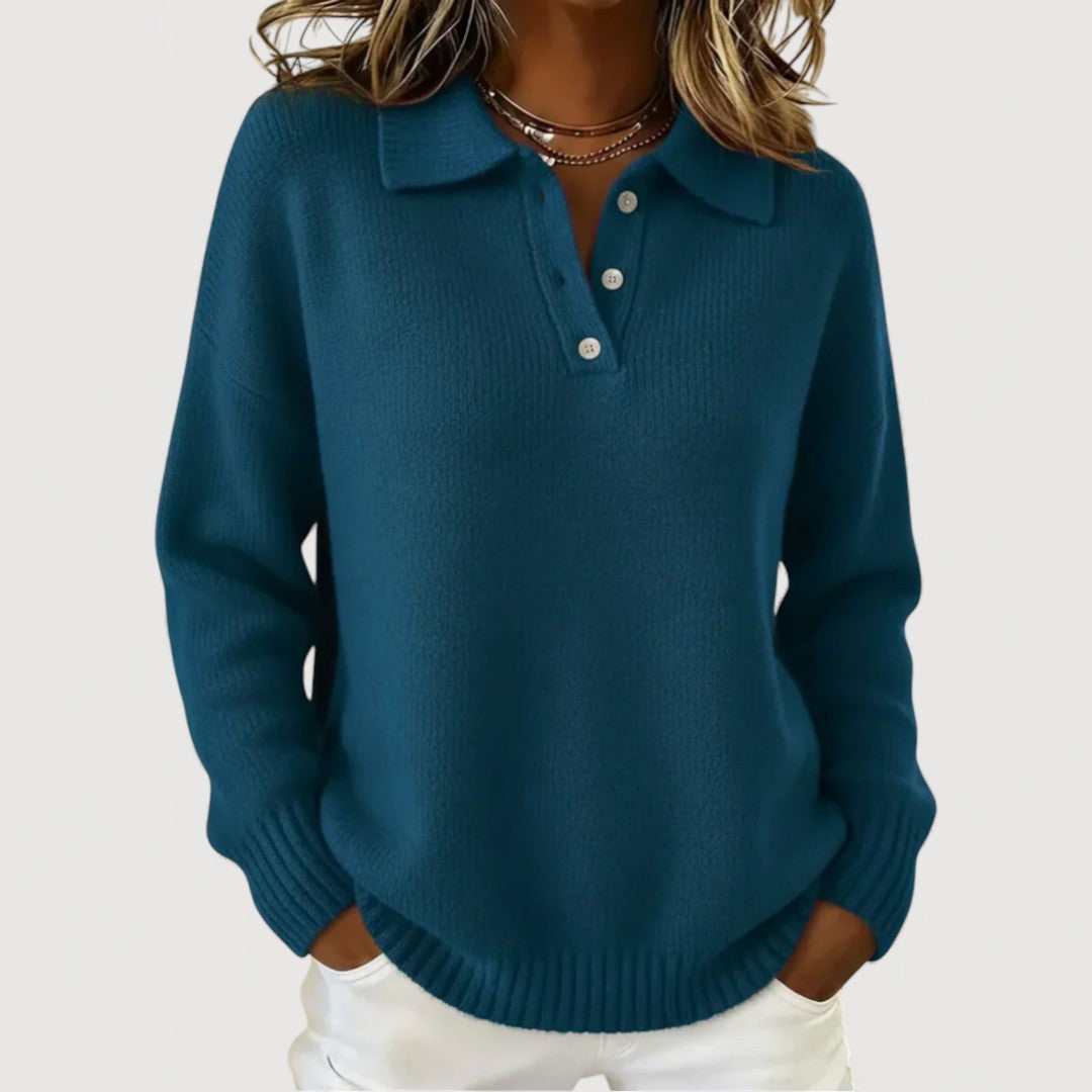 ISABEL – COSY COLLARED KNIT