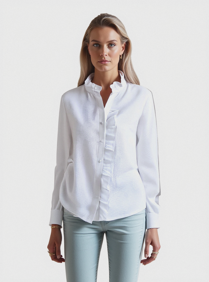 Marceau Dublin | Aude Feminine Blouse with Delicate Pleats