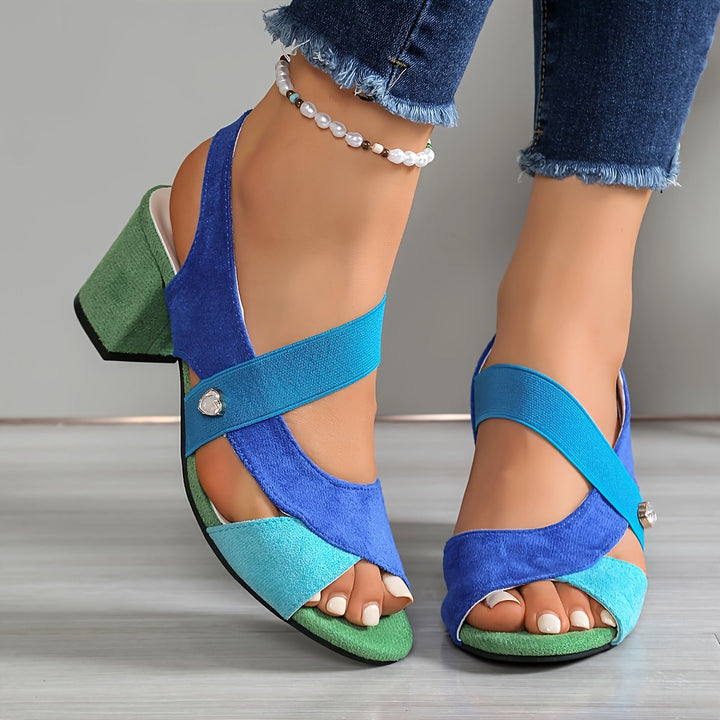 Elara | Cross-Strap Comfort Heels