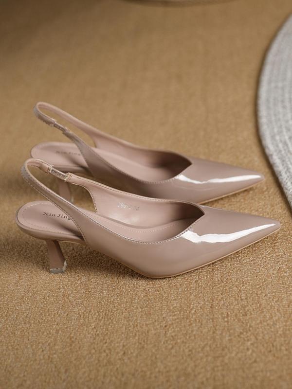 LANA | PU LEATHER SLINGBACK HEELS