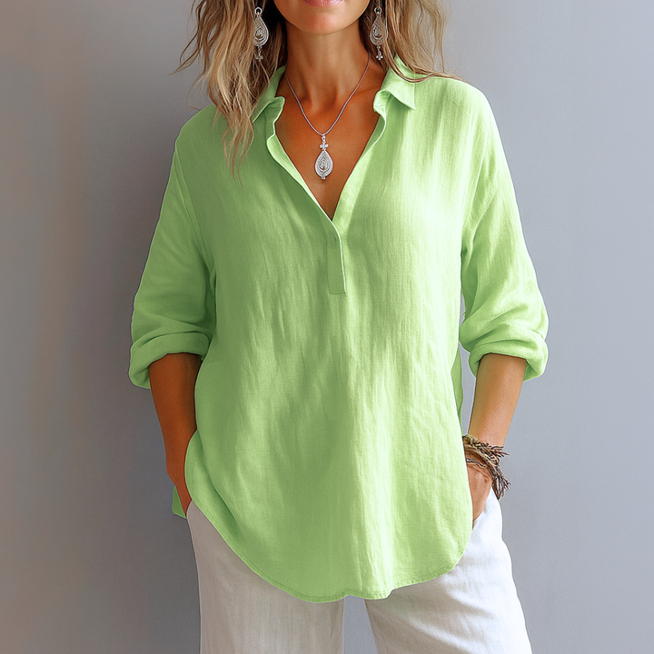 Marceau Dublin | Marianne – Elegant Linen Blouse