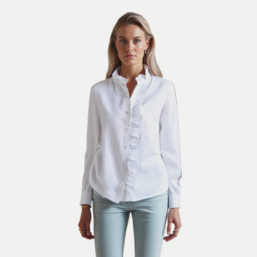 Marceau Dublin | Aude Feminine Blouse with Delicate Pleats