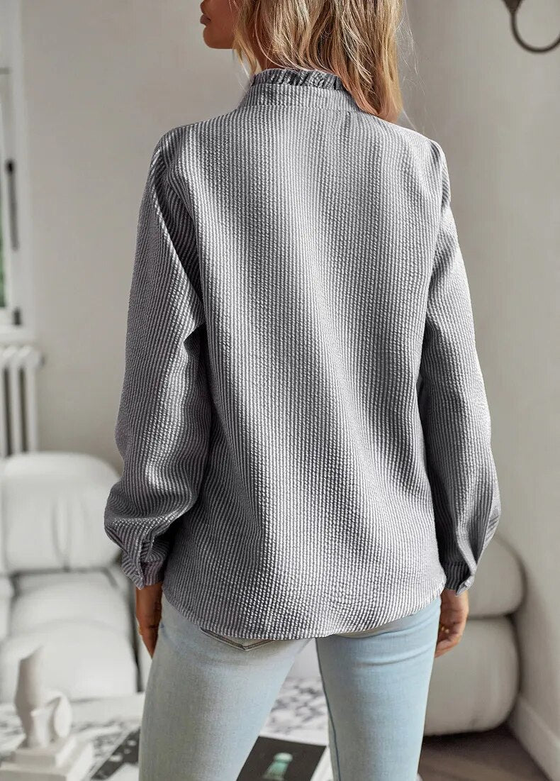 Marceau Dublin | Aude Feminine Blouse with Delicate Pleats