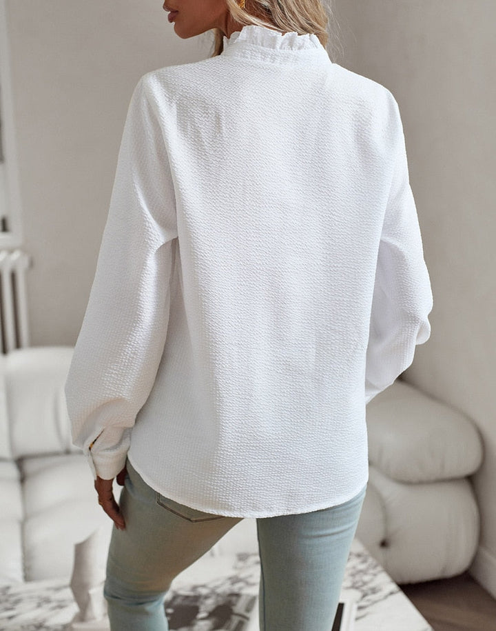 Marceau Dublin | Aude Feminine Blouse with Delicate Pleats
