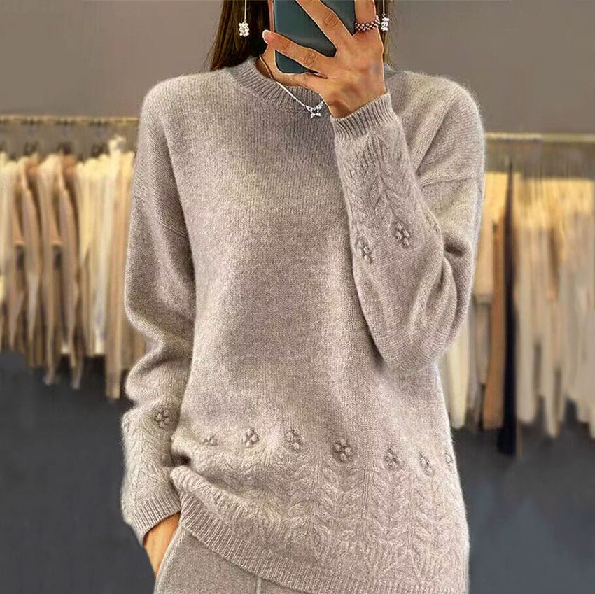 Alma | Floral Knit Sweater