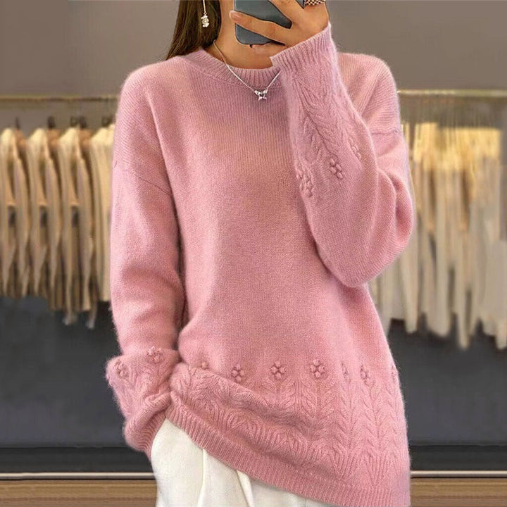 Alma | Floral Knit Sweater