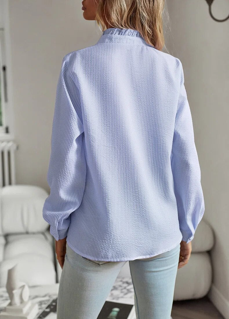 Marceau Dublin | Aude Feminine Blouse with Delicate Pleats