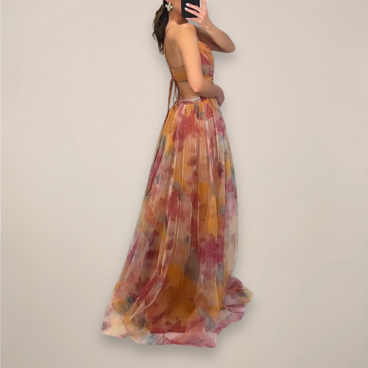 Floral Maxi Dress Romantic Print