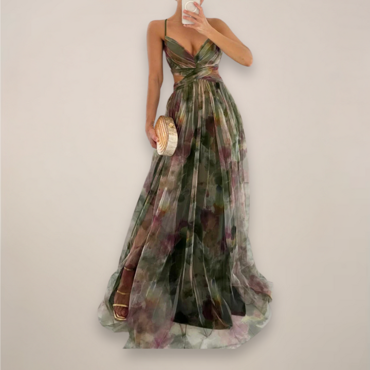 Floral Maxi Dress Romantic Print