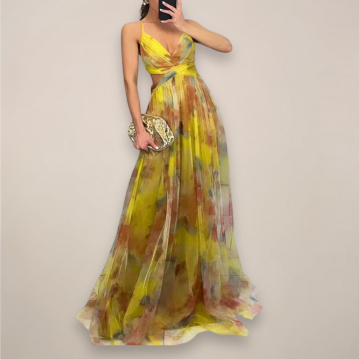 Floral Maxi Dress Romantic Print