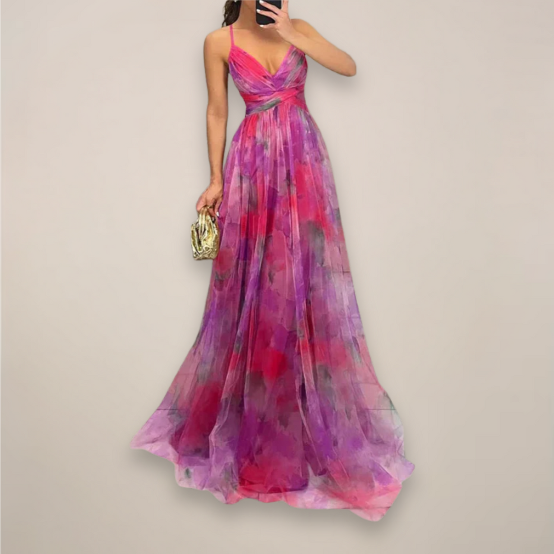 Floral Maxi Dress Romantic Print