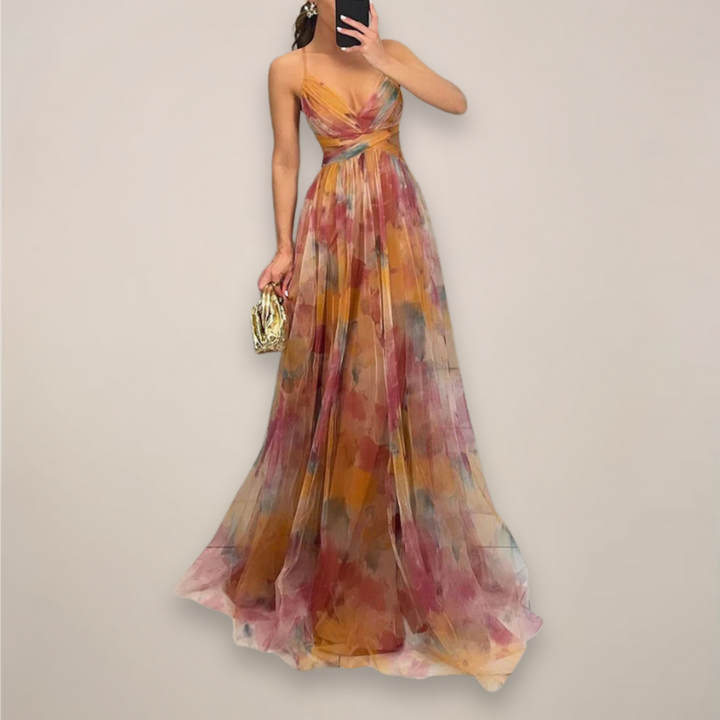 Floral Maxi Dress Romantic Print