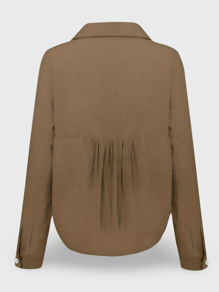 Marceau Dublin | Cloé Lightweight Linen Blouse for a Natural and Refined Style