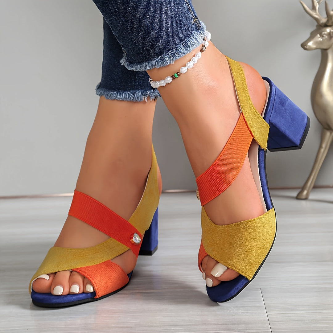 Elara | Cross-Strap Comfort Heels