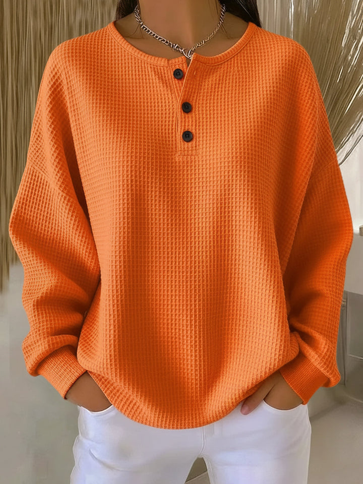 Anne | Cozy Waffle Knit Henley