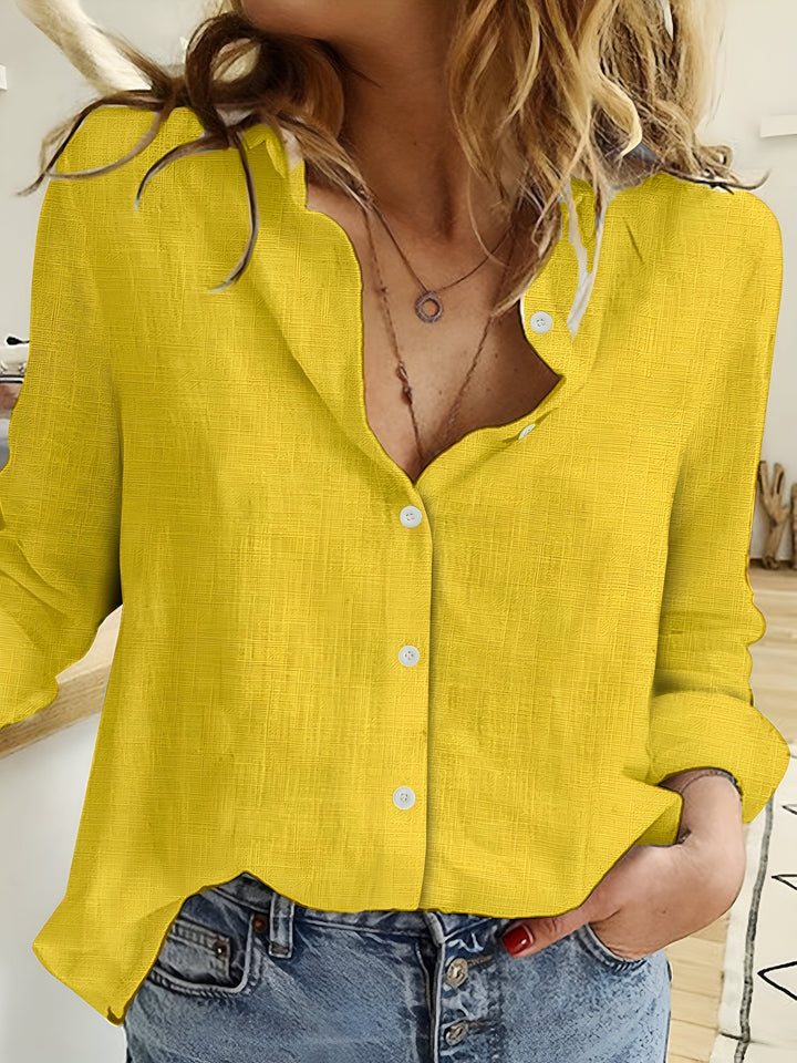 Marceau Dublin | Cloé Lightweight Linen Blouse for a Natural and Refined Style