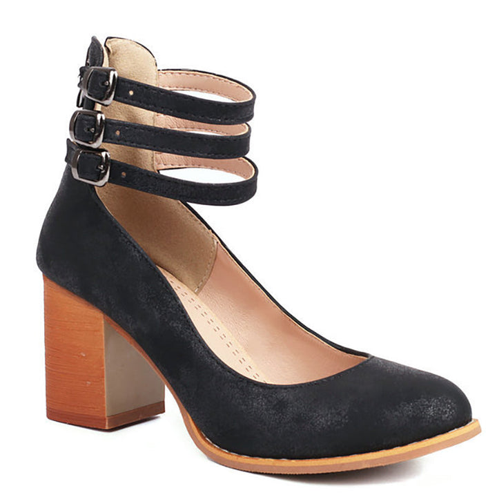 JOVIANNE | SMOOTH ANKLE-STRAP SANDALS