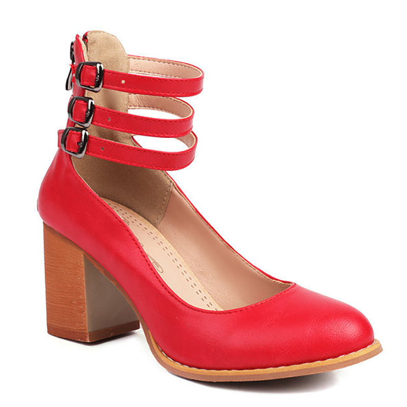 JOVIANNE | SMOOTH ANKLE-STRAP SANDALS
