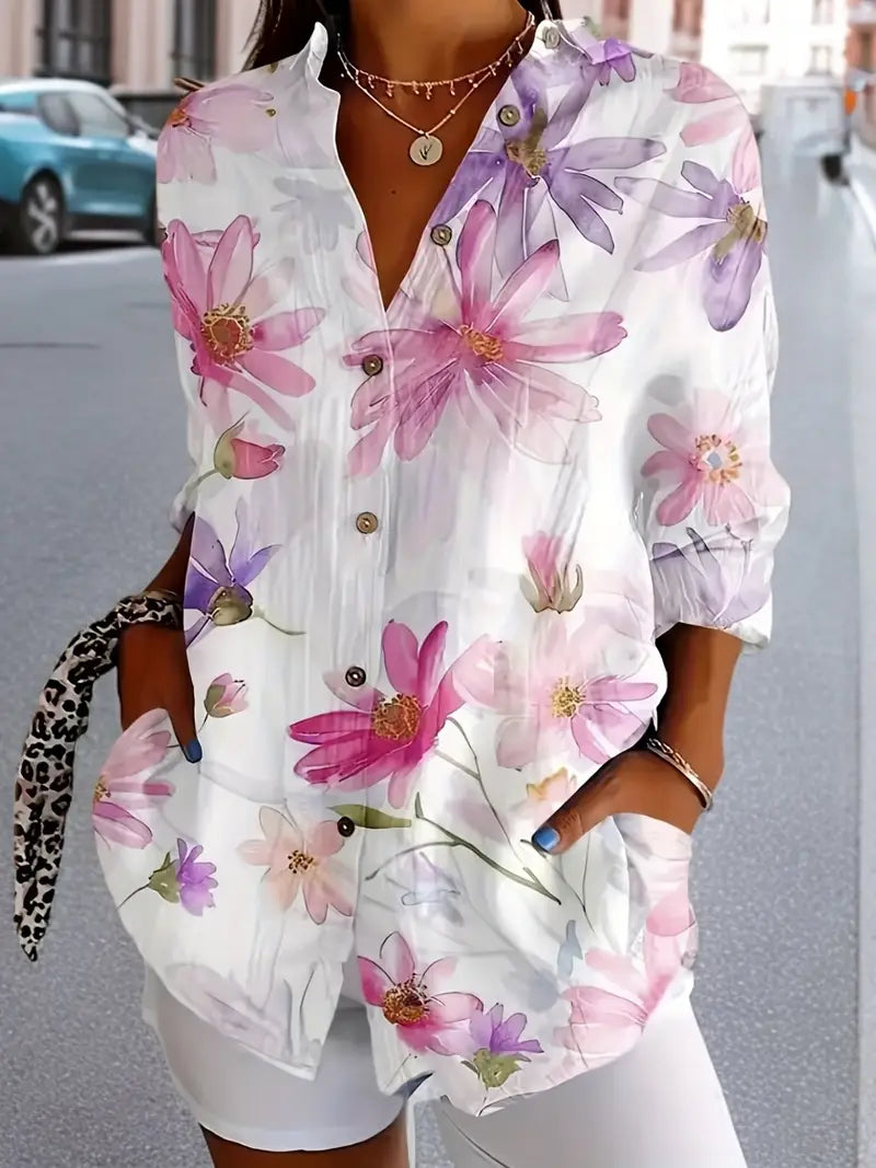 Marceau Dublin | Emiliana – Elegant Floral Blouse