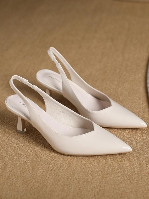 LANA | PU LEATHER SLINGBACK HEELS