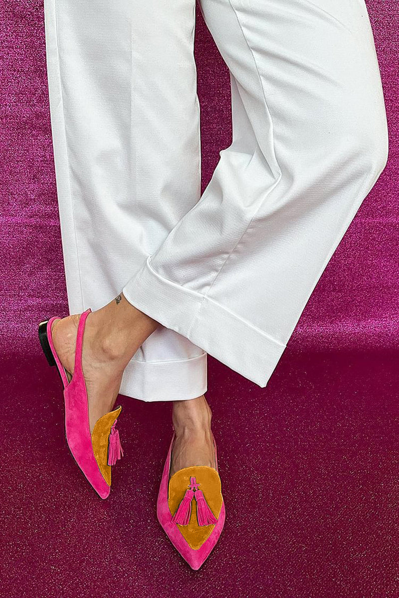 MARIVELLE | COLORFUL BALLERINAS WITH FRINGE