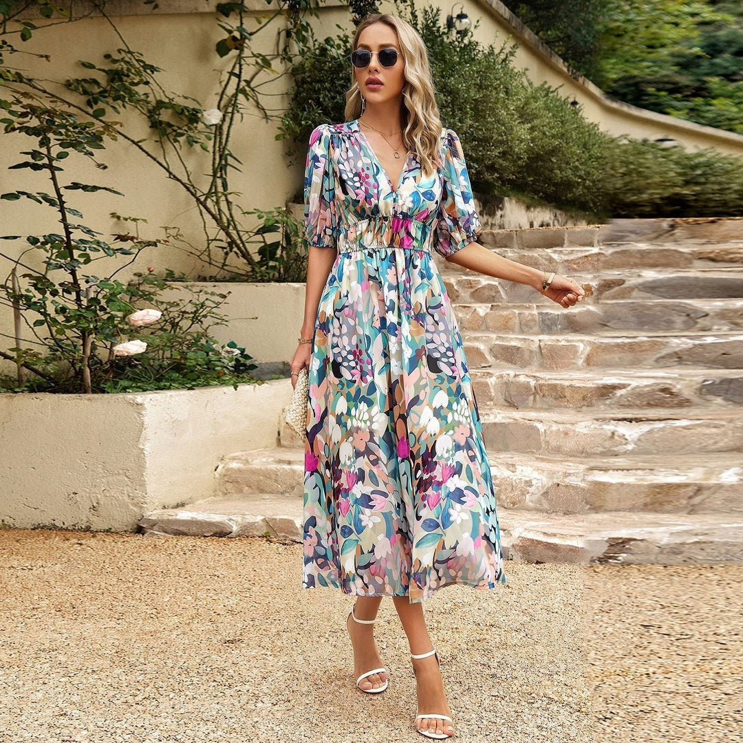 Estella™ | The Flattering V-Neck Maxi Dress