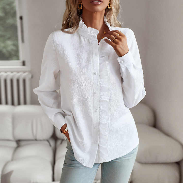 Marceau Dublin | Aude Feminine Blouse with Delicate Pleats